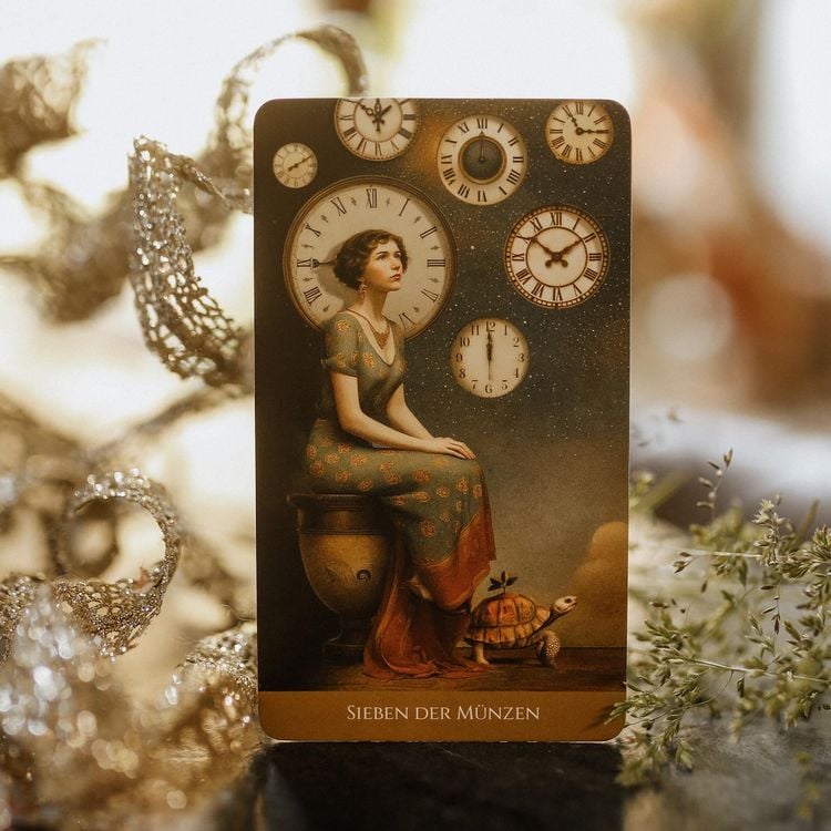 Produktbild: Christephania Tarot - 78 farbige Tarotkarten und ein 176-seitiges Booklet mit Deutungen und Legungen (nostalgisches, hochwertiges Tarotdeck)