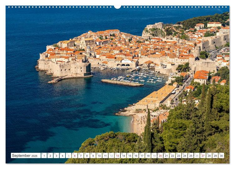 Produktbild: Kroatien von oben (hochwertiger Premium Wandkalender 2026 DIN A2 quer), Kunstdruck in Hochglanz