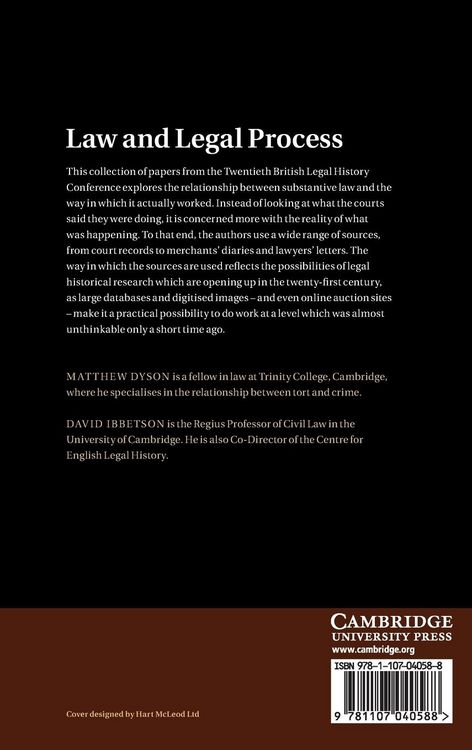 Produktbild: Law and Legal Process