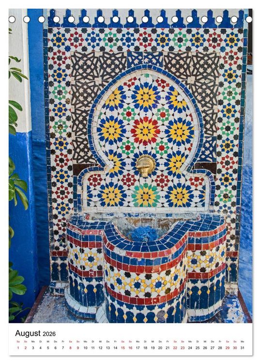 Produktbild: Marokko - Chefchaouen (Tischkalender 2026 DIN A5 hoch), CALVENDO Monatskalender
