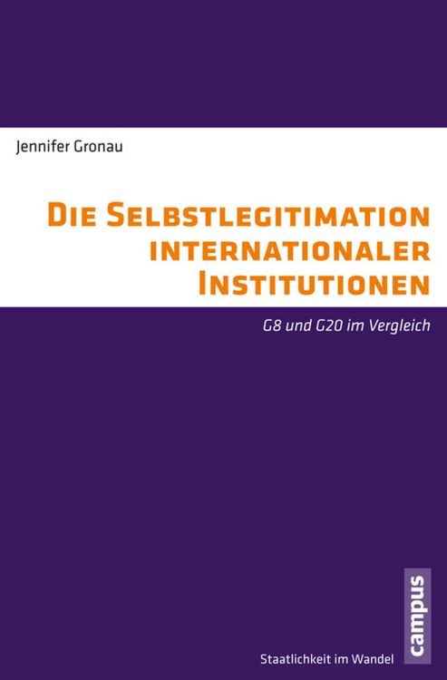 Produktbild: Die Selbstlegitimation internationaler Institutionen