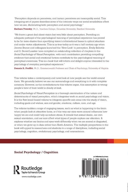 Produktbild: Social Psychology of Visual Perception