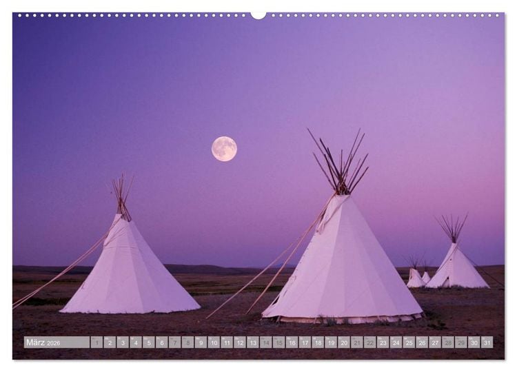 Produktbild: Magisches Indianerland (Wandkalender 2026 DIN A2 quer), CALVENDO Monatskalender