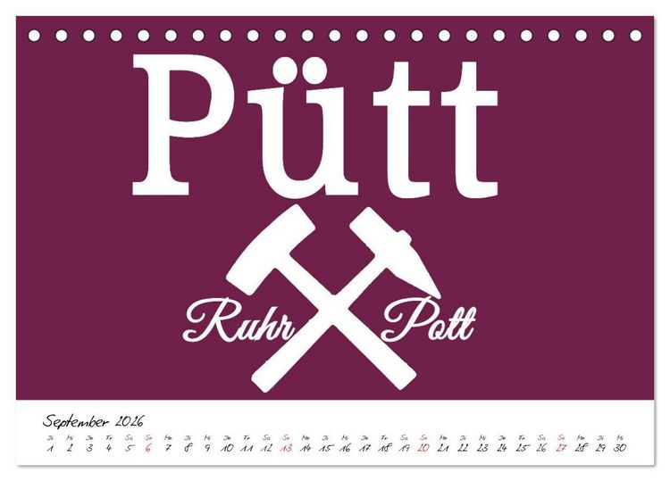 Produktbild: Ruhrpott Vokabeln (Tischkalender 2026 DIN A5 quer), CALVENDO Monatskalender