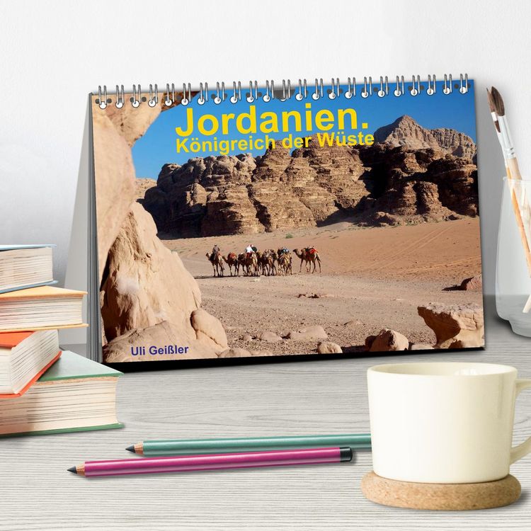 Produktbild: Jordanien. K&ouml;nigreich in der W&uuml;ste (Tischkalender 2026 DIN A5 quer), CALVENDO Monatskalender