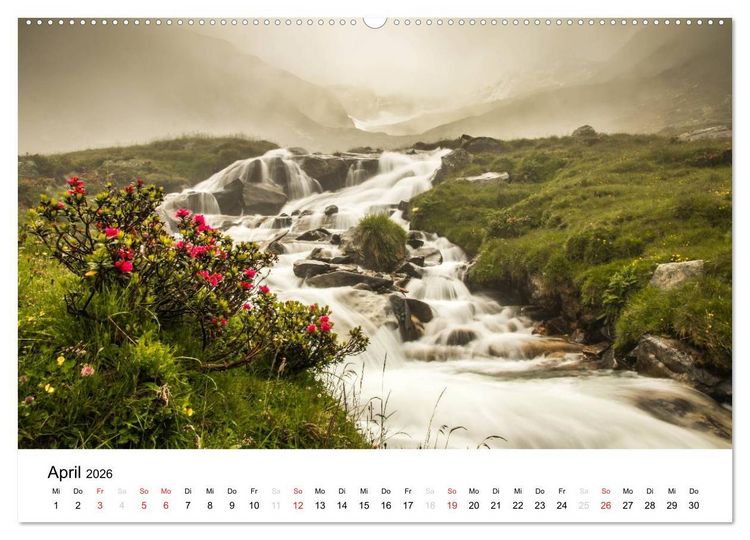 Produktbild: Bergpixel "kreuz und quer durch die Alpen" (Wandkalender 2026 DIN A2 quer), CALVENDO Monatskalender