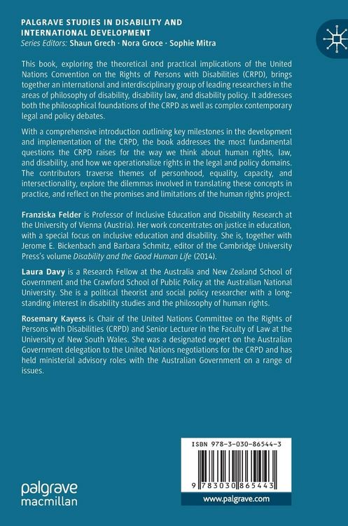 Produktbild: Disability Law and Human Rights