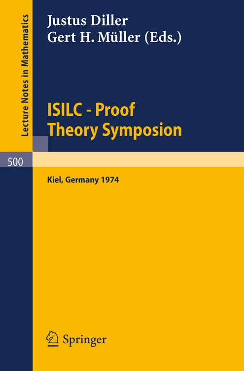 Produktbild: ISILC - Proof Theory Symposion