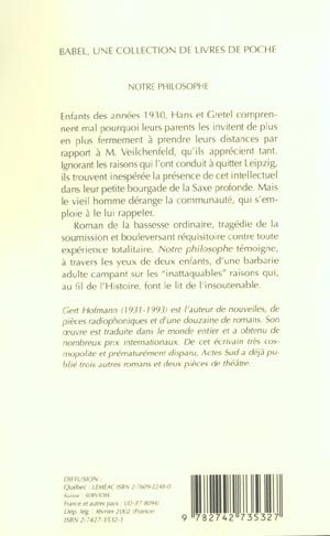 Produktbild: Notre philosophe