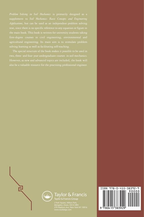 Produktbild: Problem Solving in Soil Mechanics