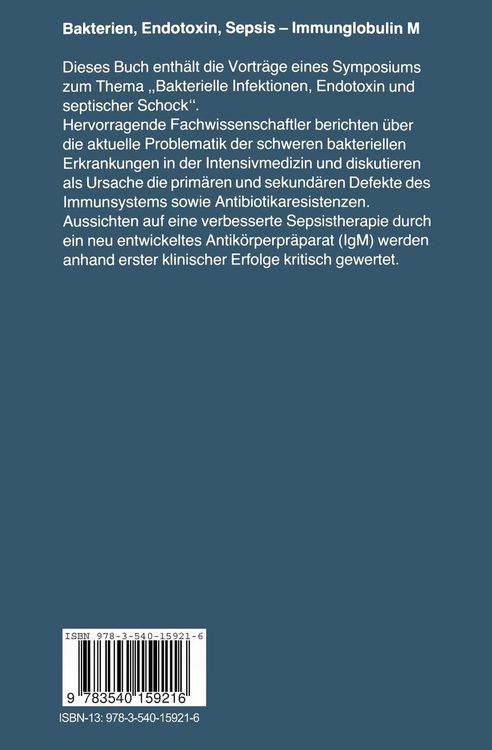 Produktbild: Bakterien, Endotoxin, Sepsis &mdash; Immunglobulin M