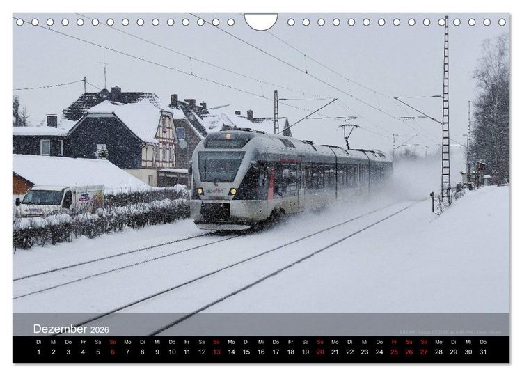 Produktbild: Eisenbahn in Mitteldeutschland (Wandkalender 2026 DIN A4 quer), CALVENDO Monatskalender