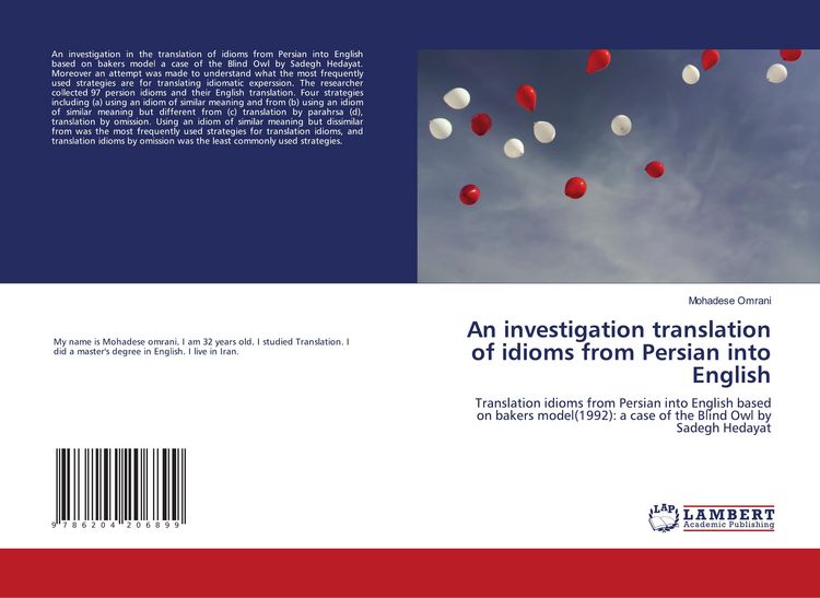 Produktbild: An investigation translation of idioms from Persian into English