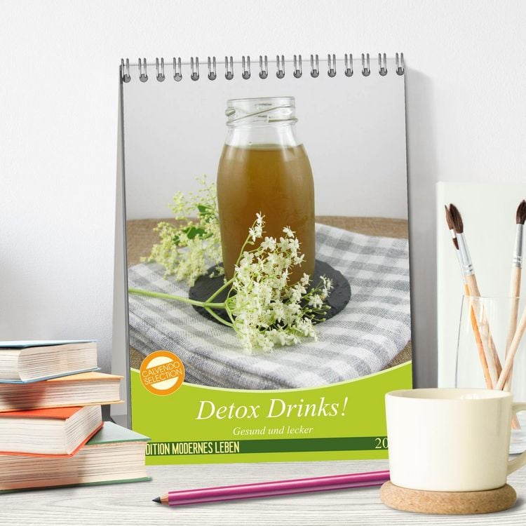 Produktbild: Detox Drinks! Gesund und lecker (Tischkalender 2026 DIN A5 hoch), CALVENDO Monatskalender
