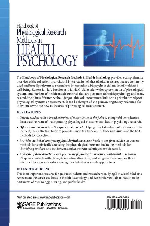 Produktbild: Handbook of Physiological Research Methods in Health Psychology