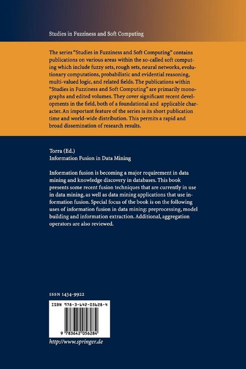 Produktbild: Information Fusion in Data Mining