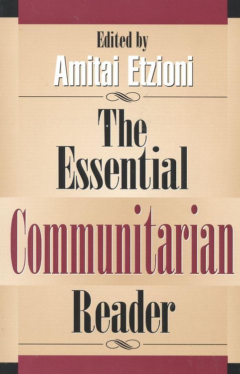 Produktbild: The Essential Communitarian Reader