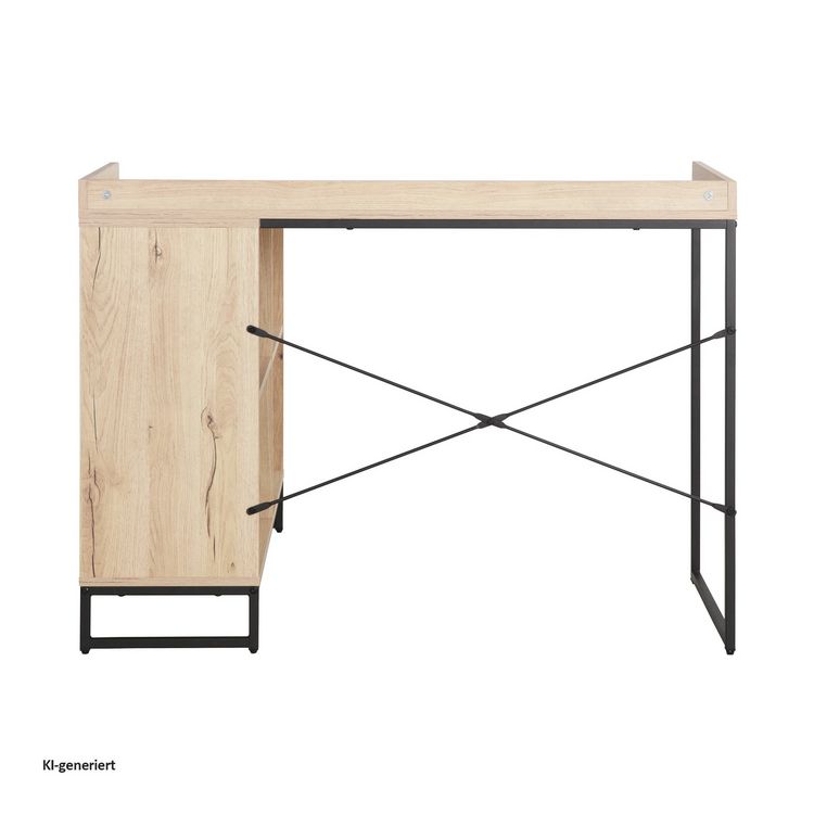 Produktbild: HTI-Living Eckschreibtisch mit Regal Cedrik Artisaneiche-Schwarz