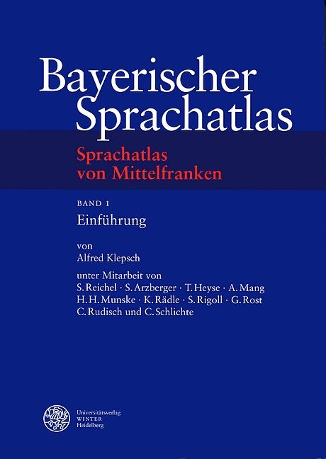 Produktbild: Sprachatlas von Mittelfranken (SMF) / Einf&uuml;hrung