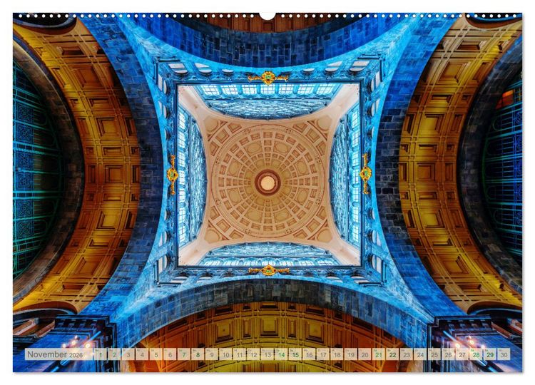 Produktbild: Oben - Bilder aus der Froschperspektive (hochwertiger Premium Wandkalender 2026 DIN A2 quer), Kunstdruck in Hochglanz