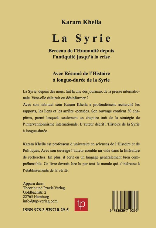 Produktbild: La Syrie