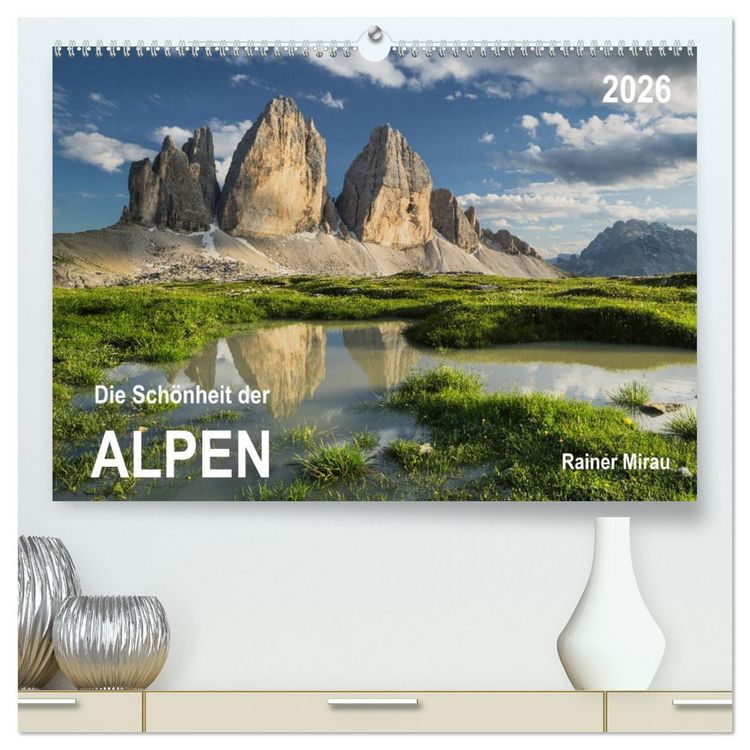 Produktbild: Die Sch&ouml;nheit der Alpen (hochwertiger Premium Wandkalender 2026 DIN A2 quer), Kunstdruck in Hochglanz