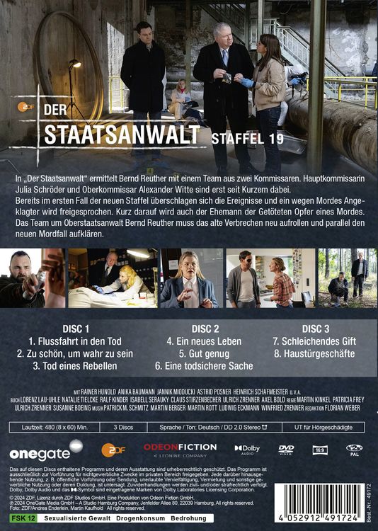 Produktbild: Der Staatsanwalt Staffel 19 [3 DVDs]