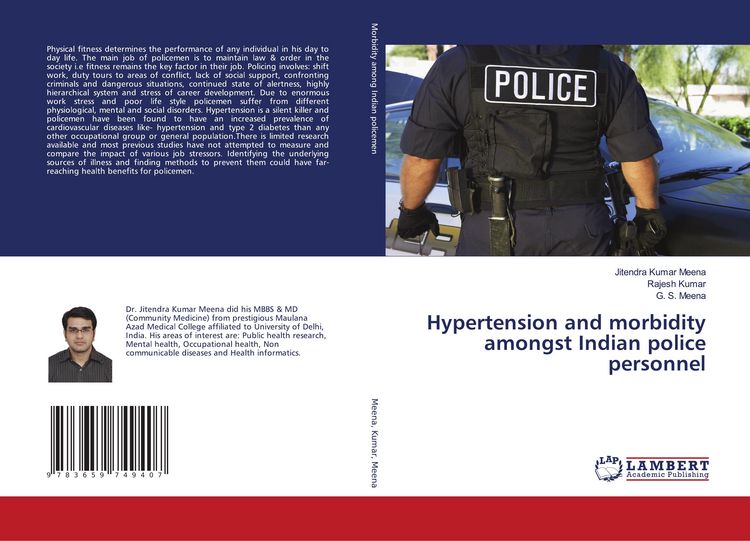Produktbild: Hypertension and morbidity amongst Indian police personnel