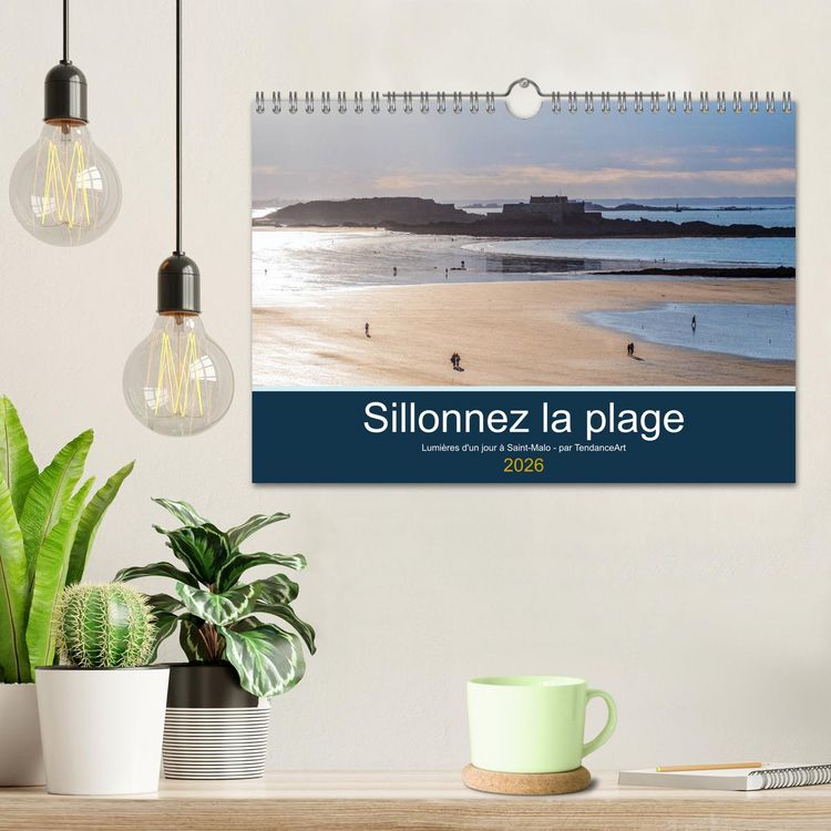 Produktbild: Sillonnez la plage (Calendrier mural 2026 DIN A4 vertical), CALVENDO calendrier mensuel