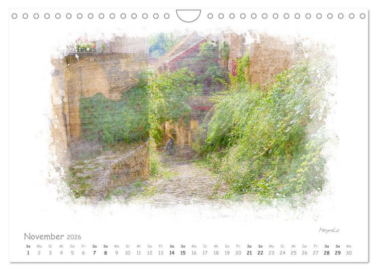 Produktbild: Romantisches P&eacute;rigord (Wandkalender 2026 DIN A4 quer), CALVENDO Monatskalender