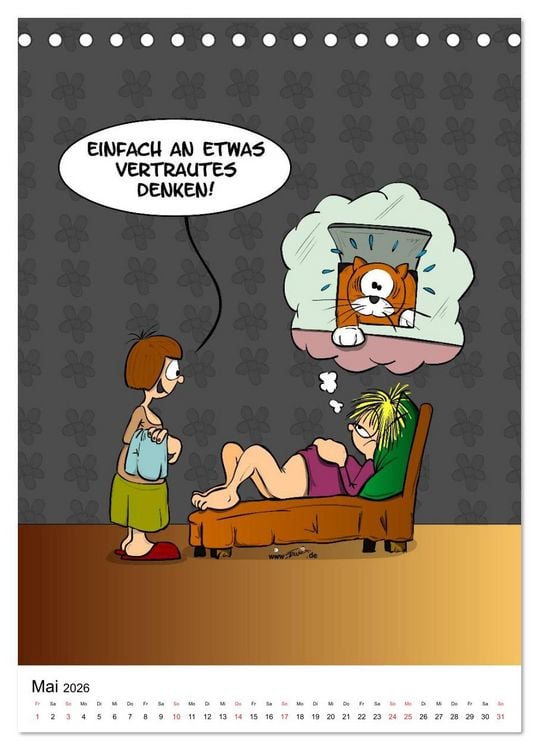 Produktbild: Trumix Cartoons - Nichts geht mehr (Tischkalender 2026 DIN A5 hoch), CALVENDO Monatskalender