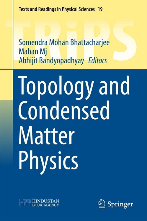 Produktbild: Topology and Condensed Matter Physics