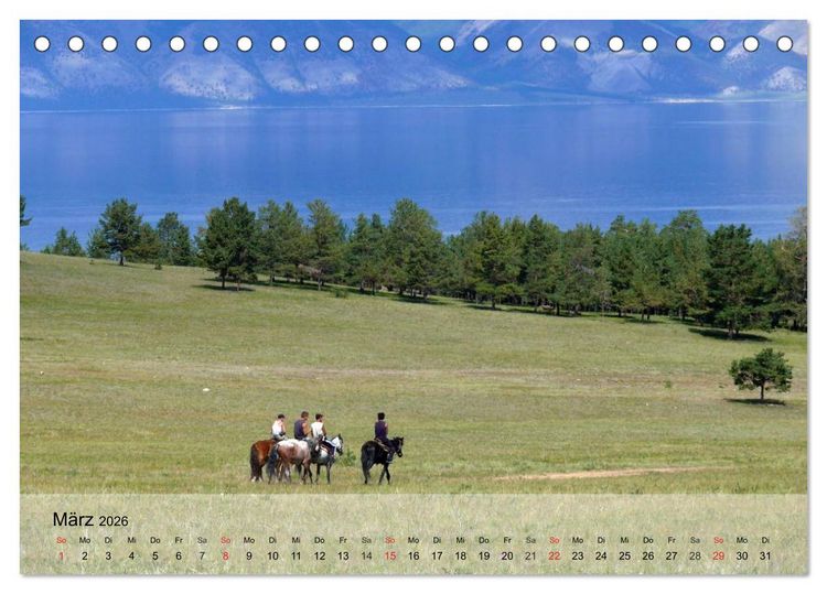 Produktbild: Olchon - Insel im Baikalsee (Tischkalender 2026 DIN A5 quer), CALVENDO Monatskalender