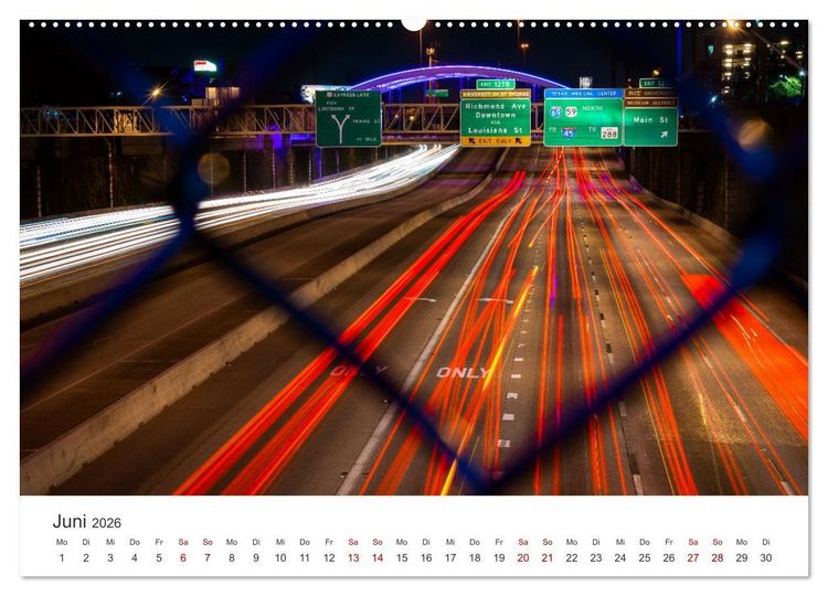 Produktbild: Houston - Space City (hochwertiger Premium Wandkalender 2026 DIN A2 quer), Kunstdruck in Hochglanz