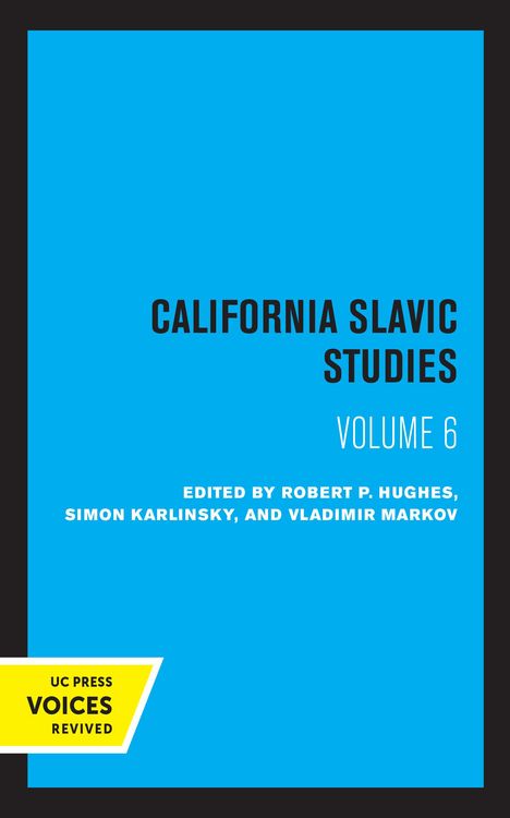Produktbild: California Slavic Studies, Volume VI