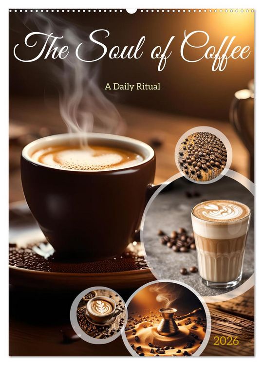 Produktbild: The Soul of Coffee - A Daily Ritual (Wall Calendar 2026 DIN A2 portrait), CALVENDO 12 Month Wall Calendar