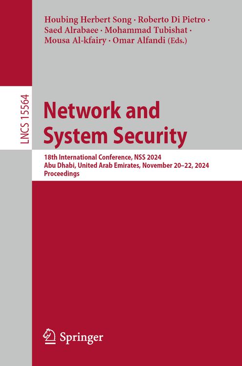 Produktbild: Network and System Security