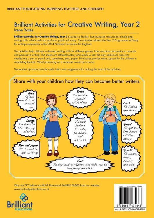 Produktbild: Brilliant Activities for Creative Writing, Year 2-Activities for Developing Writing Composition Skills