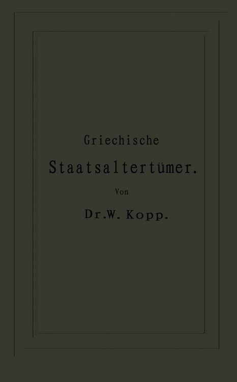 Produktbild: Griechische Staatsaltert&uuml;mer