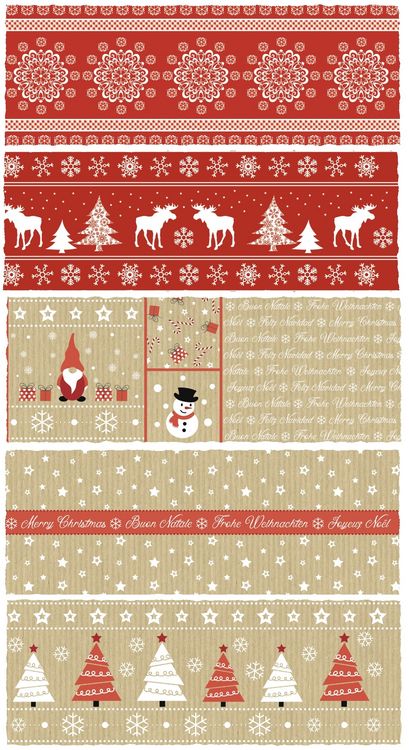 Produktbild: URSUS Basispapiere Transparentpapier Cosy Season, 10 x 27 cm, 100 Blatt
