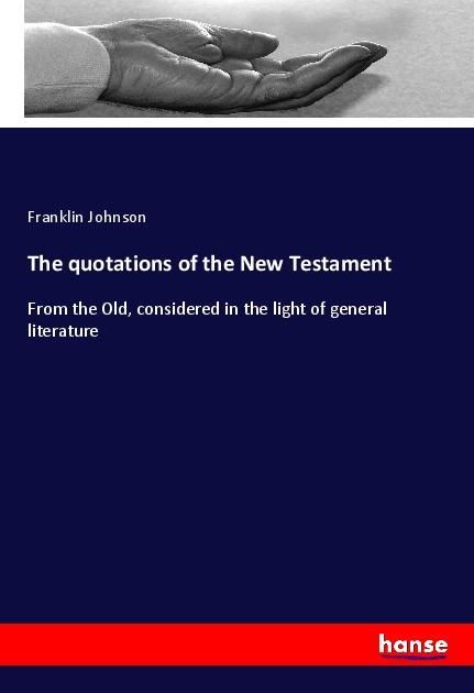 Produktbild: The quotations of the New Testament