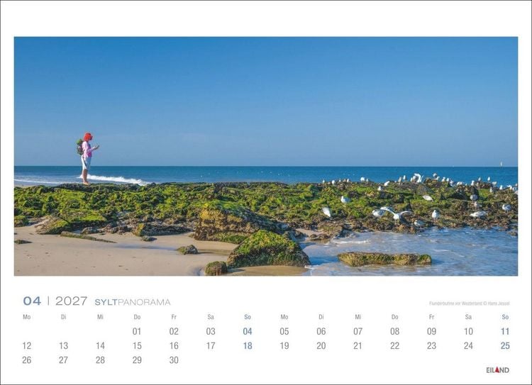 Produktbild: Sylt Panorama-Postkartenkalender 2027 - Hans Jessel