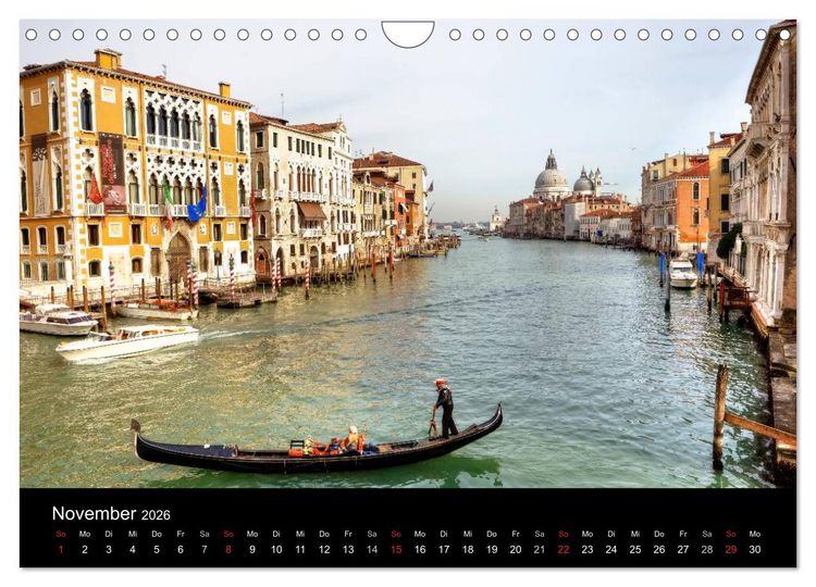 Produktbild: Bella Venezia (Wandkalender 2026 DIN A4 quer), CALVENDO Monatskalender