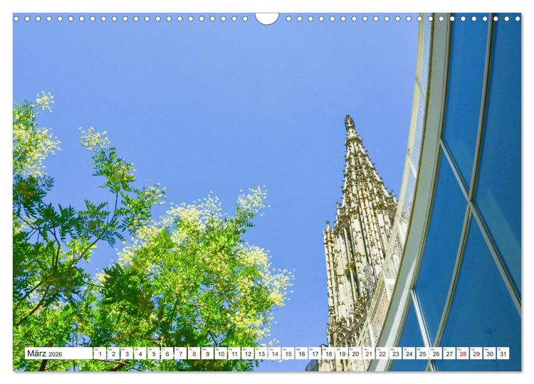 Produktbild: Ulm Gestern und Heute (Wandkalender 2026 DIN A3 quer), CALVENDO Monatskalender