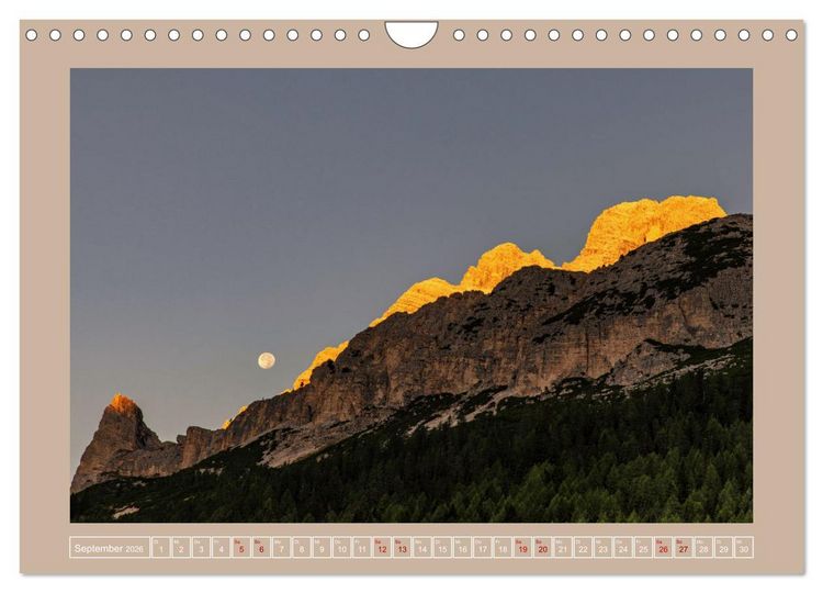 Produktbild: S&uuml;dtiroler Dolomiten (Wandkalender 2026 DIN A4 quer), CALVENDO Monatskalender