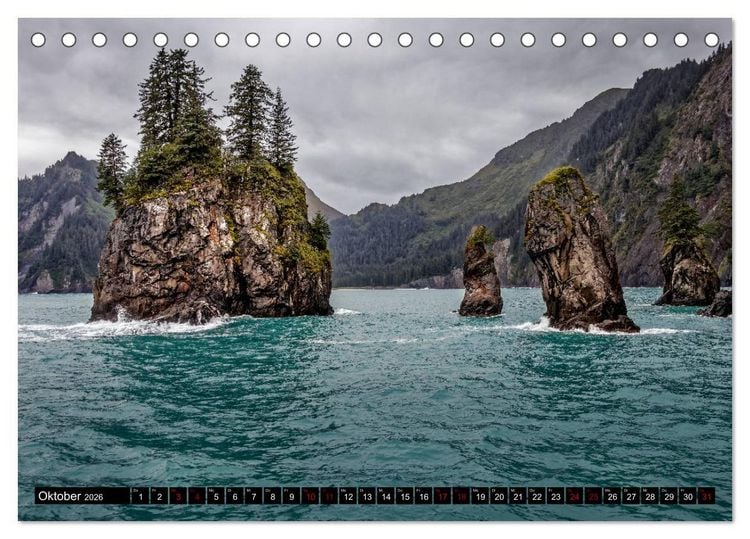 Produktbild: Alaska - Farben und Licht (Tischkalender 2026 DIN A5 quer), CALVENDO Monatskalender