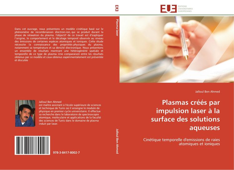 Produktbild: Plasmas cr&eacute;&eacute;s par impulsion laser &agrave; la surface des solutions aqueuses
