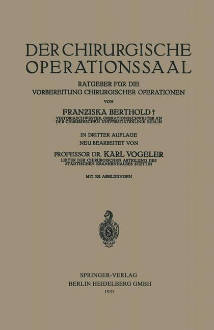 Produktbild: Der Chirurgische Operationssaal