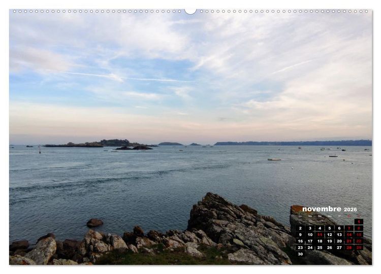Produktbild: Horizons costarmoricains (Calendrier mural 2026 DIN A2 vertical) calendrier de bureau