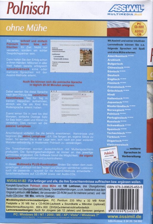 Produktbild: ASSiMiL Polnisch ohne M&uuml;he - PC-Plus-Sprachkurs - Niveau A1-B2